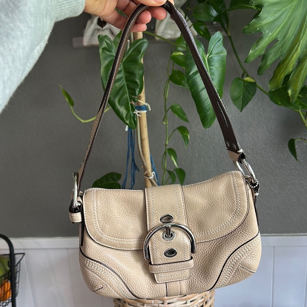 Coach Soho Cream Leather Shoulder Bag